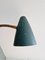Articulated Wall Light in Brass and Green Lacquered Metal, 1950s 9