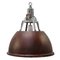 Lámparas colgantes industriales vintage de hierro oxidado, Imagen 1