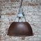 Lampade a sospensione vintage industriali in ferro, Immagine 4