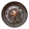 Vintage Industrial Gray Metal and Frosted Glass Wall Lamp, Image 4
