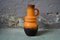 Larrge Orange Vase from Scheurich, 1960s, Image 1