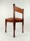 Italian Dining Chairs in Walnut and Cognac Leather by Silvio Coppola for Bernini, 1970s, Set of 4 16