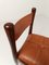 Italian Dining Chairs in Walnut and Cognac Leather by Silvio Coppola for Bernini, 1970s, Set of 4 3