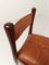 Italian Dining Chairs in Walnut and Cognac Leather by Silvio Coppola for Bernini, 1970s, Set of 4, Image 3