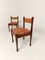Italian Dining Chairs in Walnut and Cognac Leather by Silvio Coppola for Bernini, 1970s, Set of 4 18