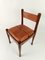 Italian Dining Chairs in Walnut and Cognac Leather by Silvio Coppola for Bernini, 1970s, Set of 4 11