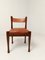 Italian Dining Chairs in Walnut and Cognac Leather by Silvio Coppola for Bernini, 1970s, Set of 4 5
