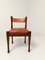 Italian Dining Chairs in Walnut and Cognac Leather by Silvio Coppola for Bernini, 1970s, Set of 4, Image 5