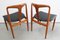 Vintage Teak Chairs by Johannes Andersen for Uldum Møbelfabrik, 1960s, Set of 4 9