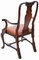Queen Anne Revival Burr Walnut Dining Chairs, 1910s, Set of 6, Image 8