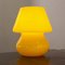 Vintage Italian Yellow Mushroom Table Lamps in Murano Glass, Set of 2, Image 9
