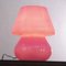 Vintage Italian Fuchsia Mushroom Table Lamp in Murano Glass 3