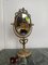 Vintage Victorian Brass Table Mirror on Marble Base, 1950s 11