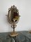 Vintage Victorian Brass Table Mirror on Marble Base, 1950s 10