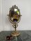 Vintage Victorian Brass Table Mirror on Marble Base, 1950s, Image 2