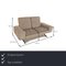 Gray Fabric Two Seater Sofa from Koinor Hiero 2