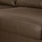Sofá esquinero E200 de cuero en caqui marrón oscuro de Stressless, Imagen 3