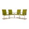 D2 Leather Chairs in Green Yellow from Hülsta 1