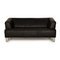 2300 Leather Two Seater Black Sofa from Rolf Benz 1