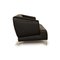 2300 Leather Two Seater Black Sofa from Rolf Benz, Image 6