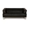 2300 Leather Two Seater Black Sofa from Rolf Benz, Image 1