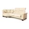 Paradise Leather Three Seater Cream Sofa from Stressless 3