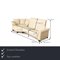 Paradise Leather Three Seater Cream Sofa from Stressless 2