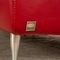 Sofá esquinero rojo de cuero de Willi Schillig, Imagen 5