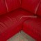 Red Corner Sofa in Leather from Willi Schillig, Image 3