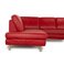 Red Corner Sofa in Leather from Willi Schillig 6
