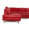 Red Corner Sofa in Leather from Willi Schillig, Image 6