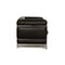 Cassina LC2 Leather Sofa in Black Two Seater in Chrome by Le Corbusier for Cassina, Image 8