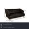 2300 Leather Sofa Set in Black from Rolf Benz, Set of 2 3