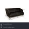 2300 Leather Sofa Set in Black from Rolf Benz, Set of 2 2