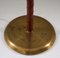 Modern Swedish Floor Lamp in Brass and Leather, 1940s, Image 3