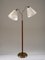 Modern Swedish Floor Lamp in Brass and Leather, 1940s, Image 9