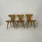 Esszimmerstühle aus Kiefernholz von Jacob Kielland-Brandt, Dänemark, 1960er, 3er Set 1