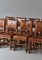 Master Cabinetmaker Dining Chairs in Oak & Leather by Kaare Klint for Lars Møller, Denmark, 1935, Set of 8, Image 3