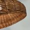 Mid-Century Rattan & Wicker Pendant, Sweden, 1960s 9