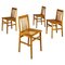 Modern Italian Wooden Milano Chairs attributed to Aldo Rossi for Molteni, 1987, Set of 4 1