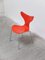 Sedia Seagull vintage di Arne Jacobsen per Fritz Hansen, 1968, Immagine 5