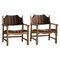 Modern Danish Razorblade Armchairs in Oak attributed to Henning Kjærnulf, 1960s, Set of 2, Image 1