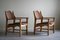 Modern Danish Razorblade Armchairs in Oak attributed to Henning Kjærnulf, 1960s, Set of 2, Image 3