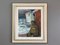 Guardando le onde, dipinto a olio, anni '50, con cornice, Immagine 1