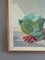 Natura morta con verdure, dipinto a olio, anni '50, con cornice, Immagine 5