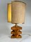 Lámpara de mesa italiana escultural de brezo, años 70, Imagen 2
