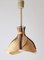 Lámpara Fan Boho de bambú de Ingo Mauerer, años 70, Imagen 3