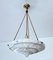 Art Deco Pendant Light in Glass, 1930s 3