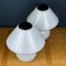 White Murano Table Lamps, 1970s, Set of 2 4
