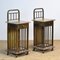 Antique Marble and Brass Nightstands, 1880s, Set of 2 3